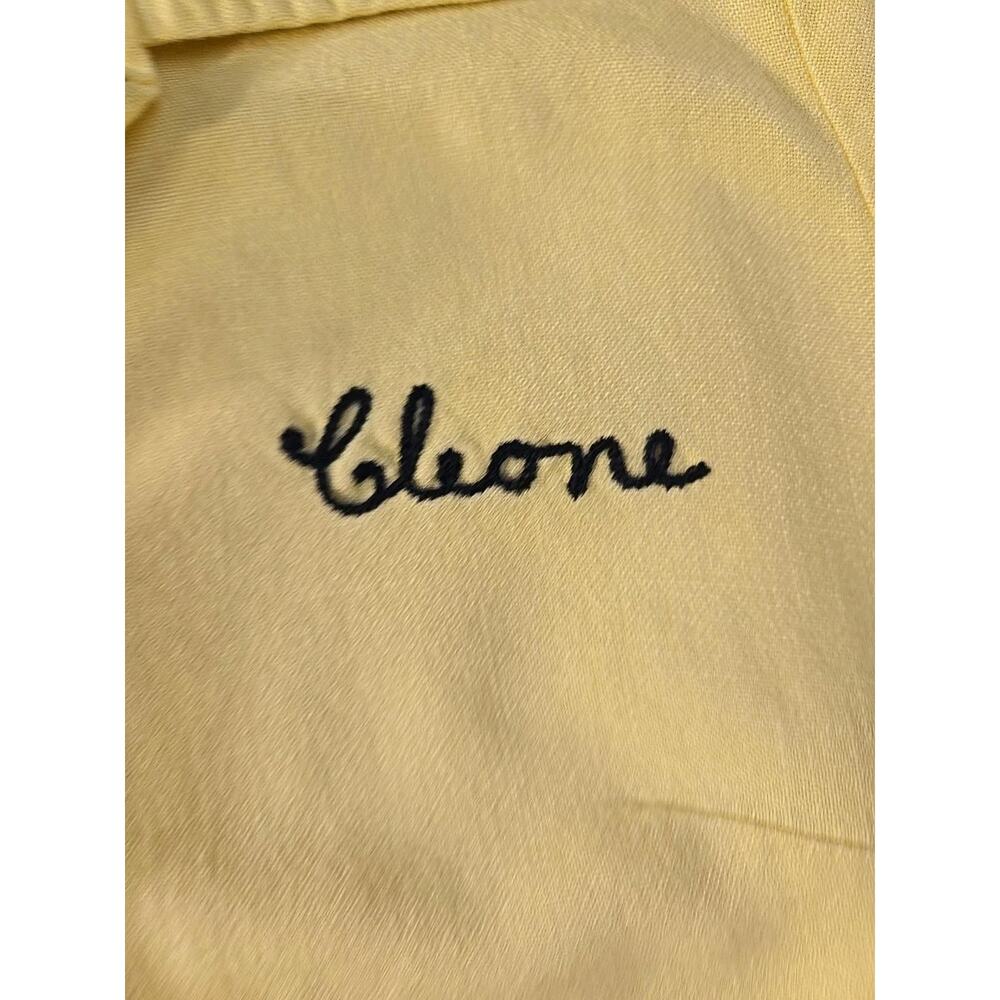 Vintage Mr Mort's Bowling Shirt Yellow Size 36 B.I.T. Motor Co Embroidered #0419 - Picture 6 of 9